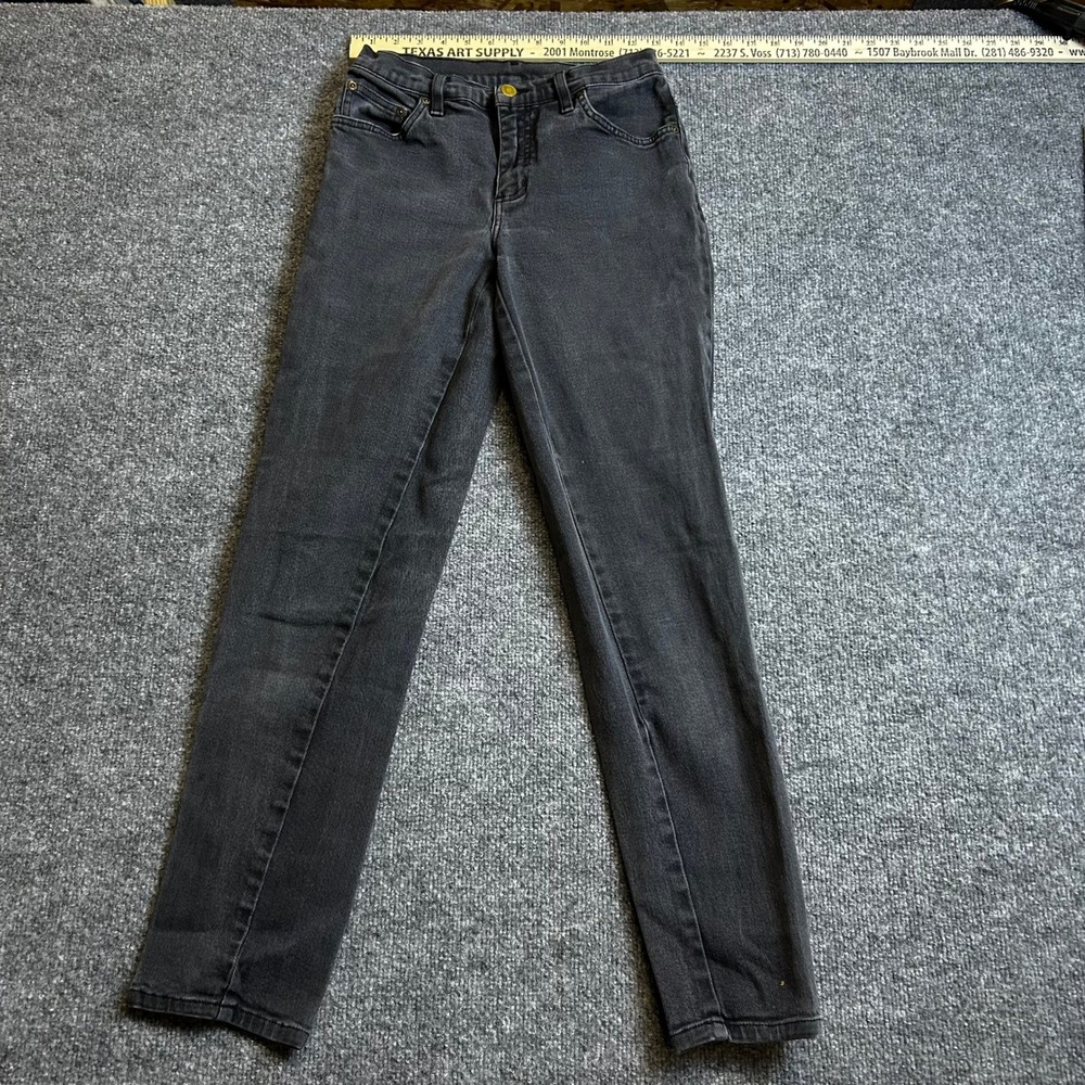 Riders by Lee Jeans Womens Size 6 Black Slim Straight Denim Stretch A2133